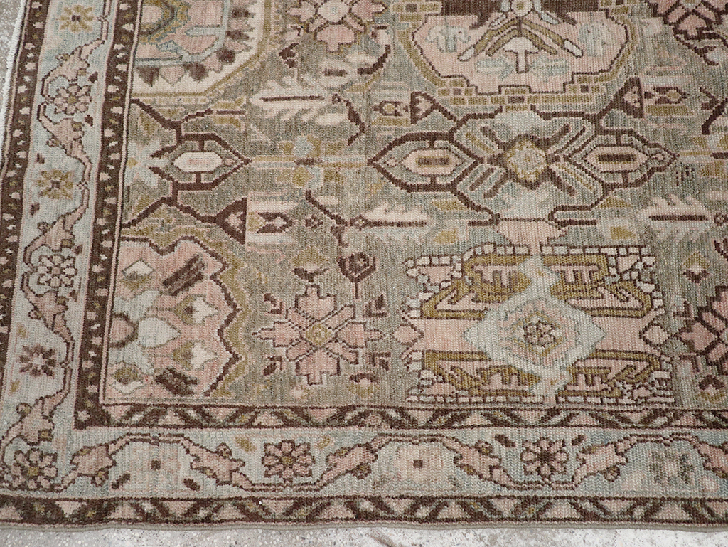Vintage Persian Malayer Accent Rug, No.32733 - Galerie Shabab
