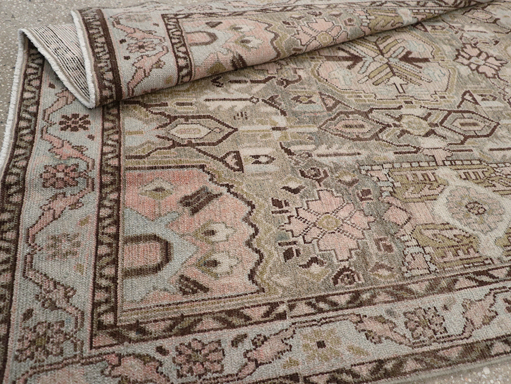 Vintage Persian Malayer Accent Rug, No.32733 - Galerie Shabab