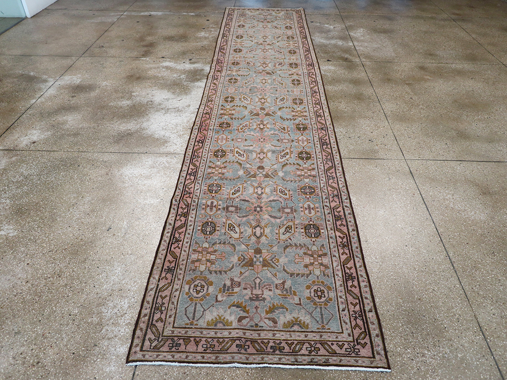 Vintage Persian Malayer Long Runner, No.32735 - Galerie Shabab