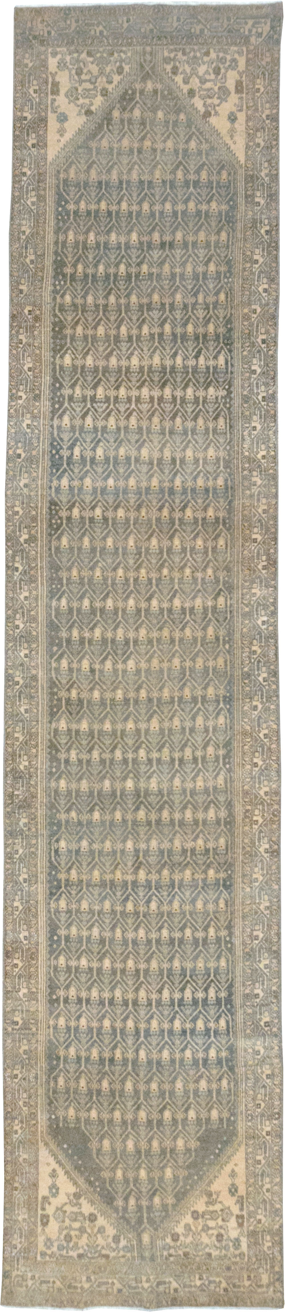 Vintage Persian Malayer Long Runner, No.32736 - Galerie Shabab