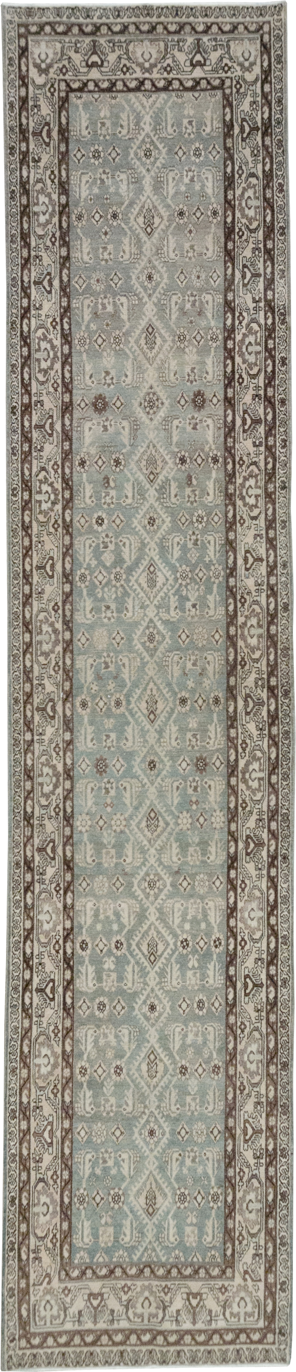 Vintage Persian Malayer Long Runner, No.32741 - Galerie Shabab