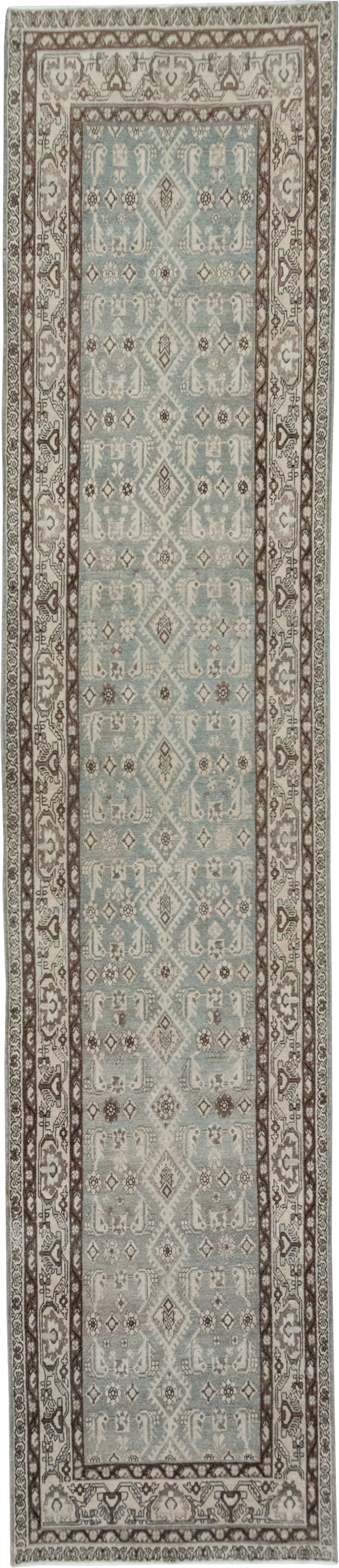 Vintage Persian Malayer Long Runner, No.32741 - Galerie Shabab