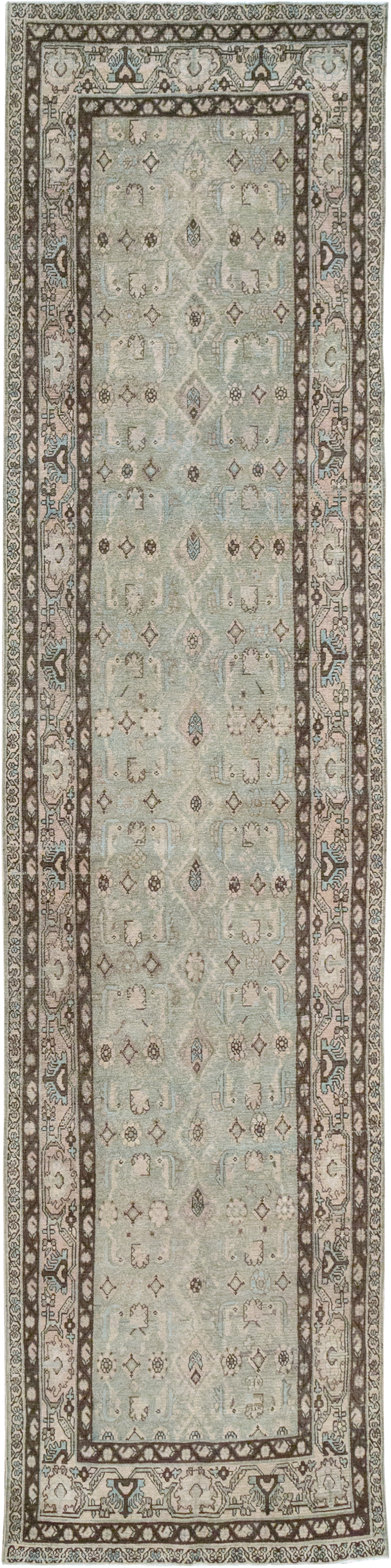 Vintage Persian Malayer Runner, No.32742 - Galerie Shabab