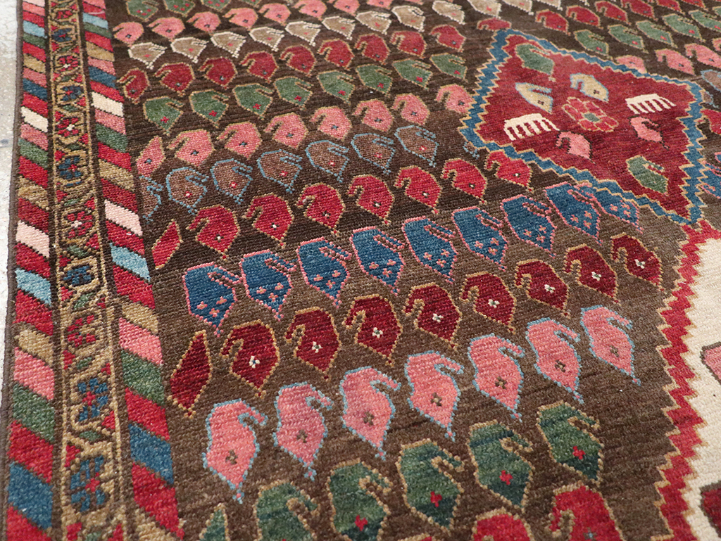 Vintage Persian Malayer Accent Rug, No.32749 - Galerie Shabab