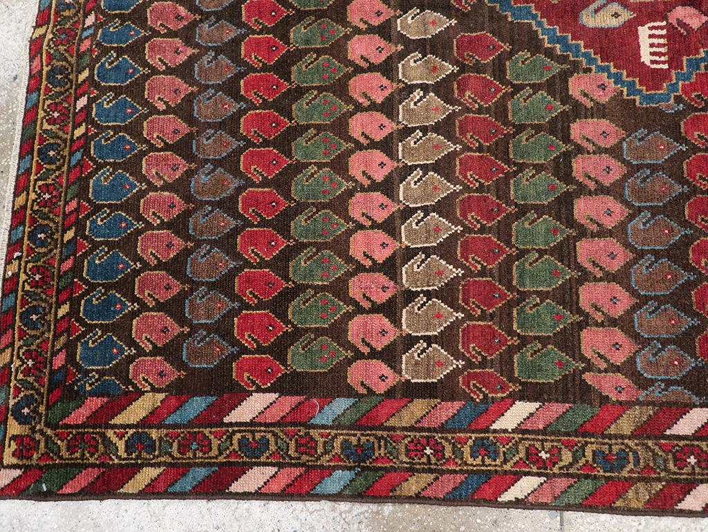 Vintage Persian Malayer Accent Rug, No.32749 - Galerie Shabab