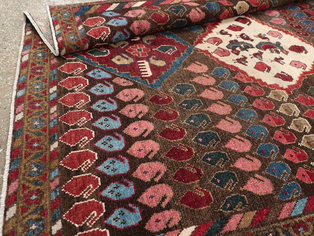Vintage Persian Malayer Accent Rug, No.32749 - Galerie Shabab