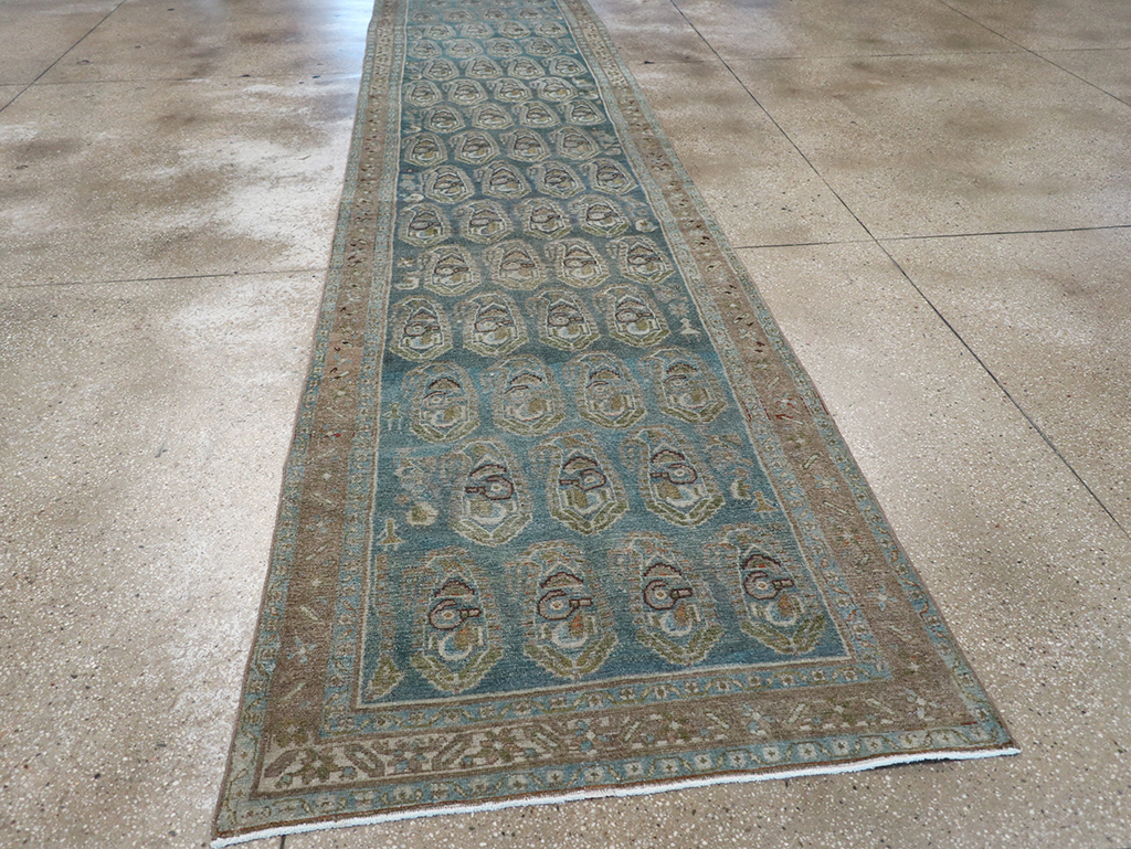 Vintage Persian Malayer Long Runner, No.32751 - Galerie Shabab