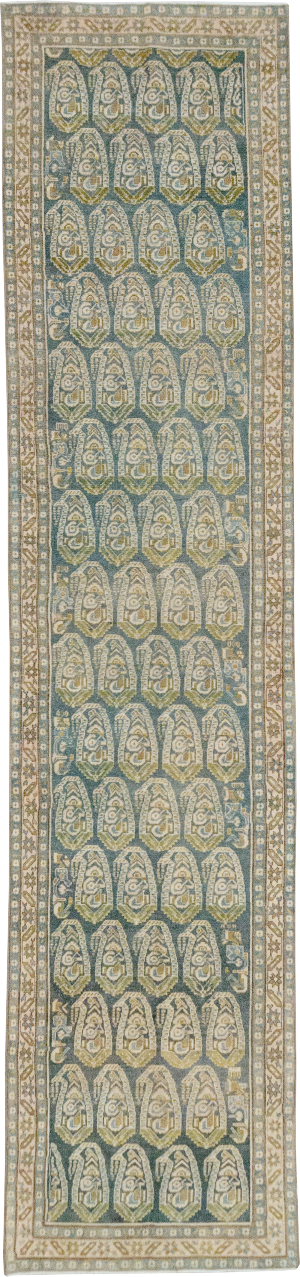 Vintage Persian Malayer Long Runner, No.32752 - Galerie Shabab