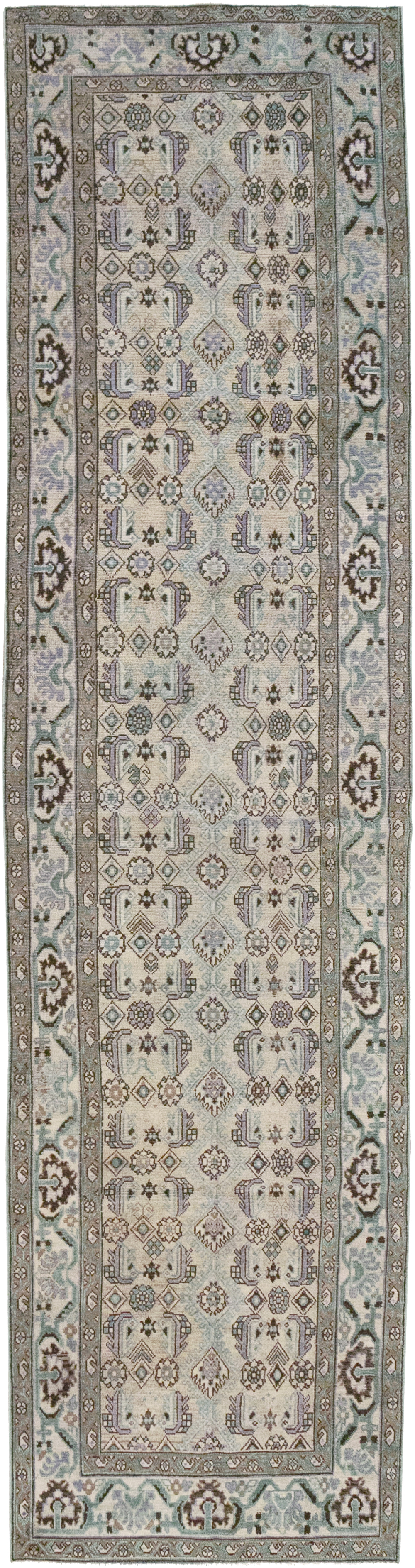 Vintage Persian Malayer Runner, No.32764 - Galerie Shabab