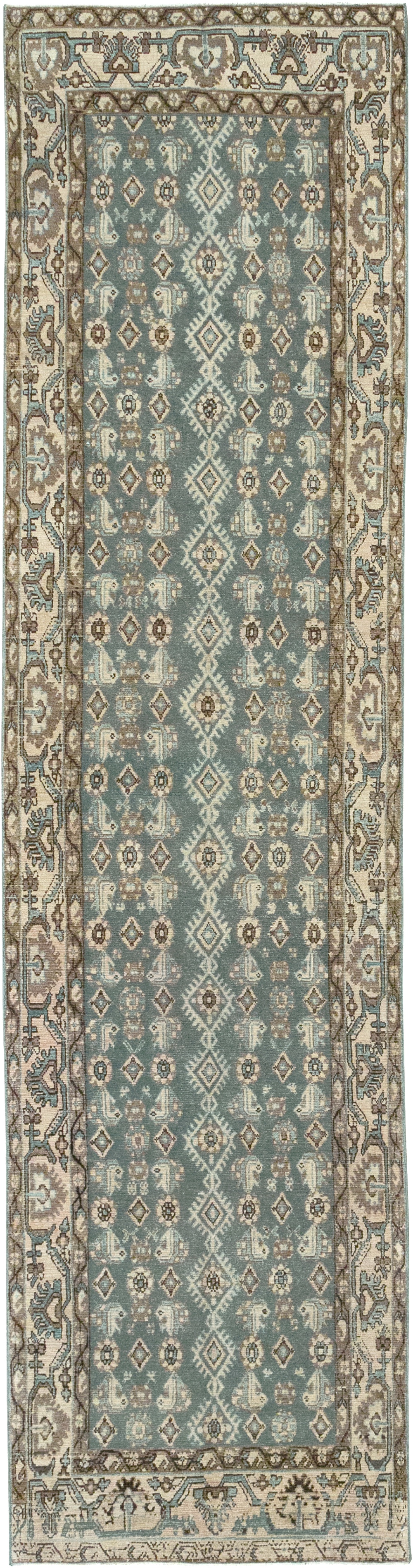 Vintage Persian Malayer Runner, No.32769 - Galerie Shabab