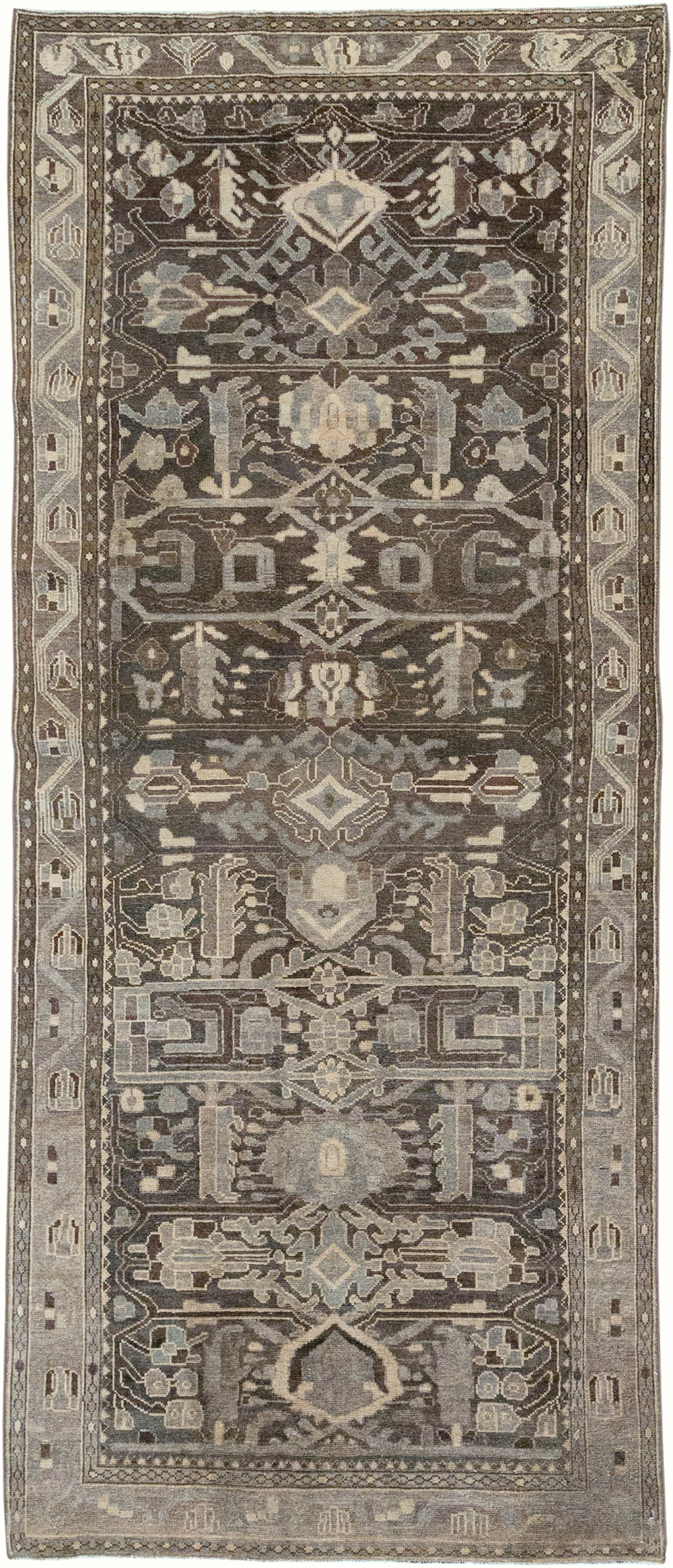 Vintage Persian Malayer Gallery Rug, No.32770 - Galerie Shabab