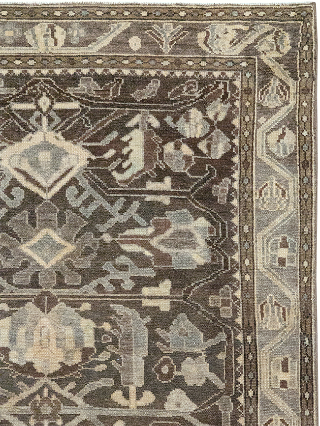 Vintage Persian Malayer Gallery Rug, No.32770 - Galerie Shabab