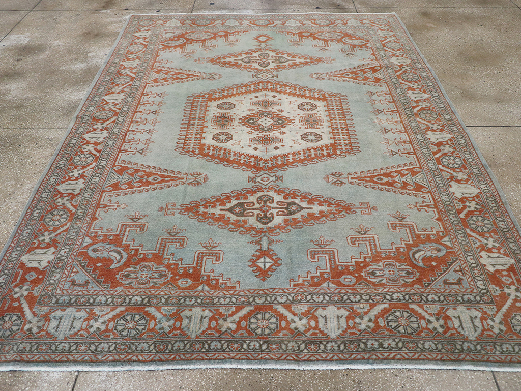 Vintage Persian Veece Accent Carpet, No.32774 - Galerie Shabab