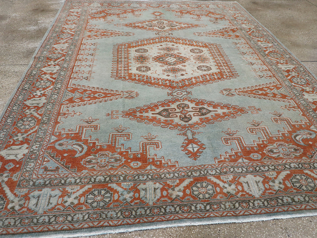 Vintage Persian Veece Accent Carpet, No.32774 - Galerie Shabab