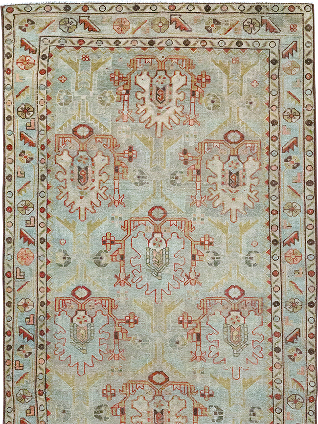 Vintage Persian Malayer Long Runner, No.32779 - Galerie Shabab