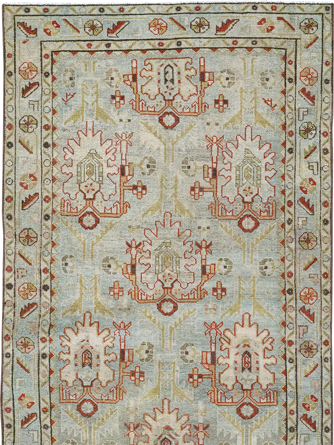 Vintage Persian Malayer Long Runner, No.32779 - Galerie Shabab