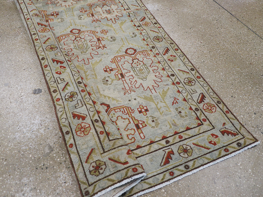 Vintage Persian Malayer Long Runner, No.32779 - Galerie Shabab