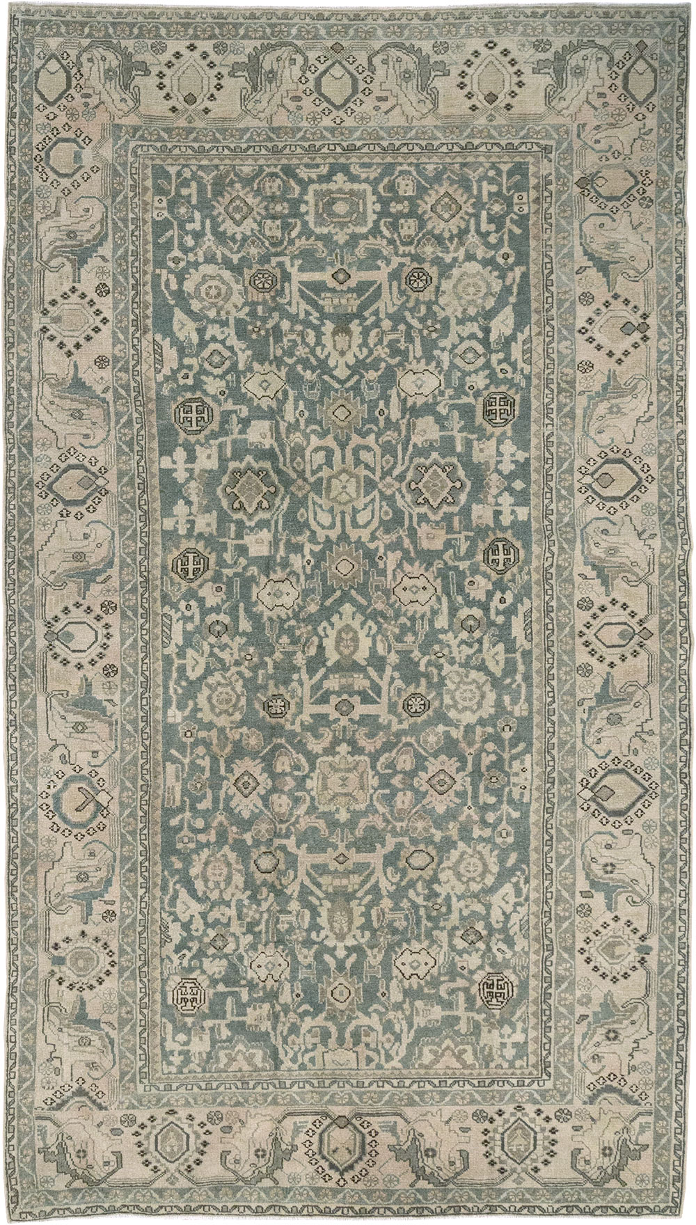 Vintage Persian Malayer Rug, No.32786 - Galerie Shabab
