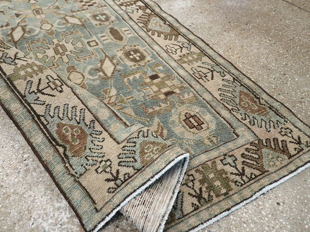Vintage Persian Malayer Throw Rug, No.32789 - Galerie Shabab