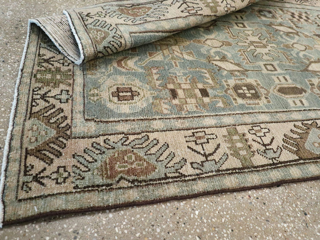 Vintage Persian Malayer Throw Rug, No.32789 - Galerie Shabab