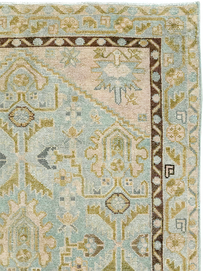 Vintage Persian Malayer Throw Rug, No.32791 - Galerie Shabab