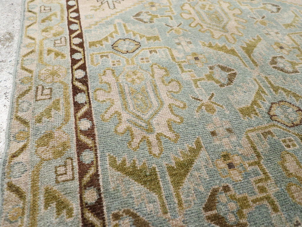 Vintage Persian Malayer Throw Rug, No.32791 - Galerie Shabab