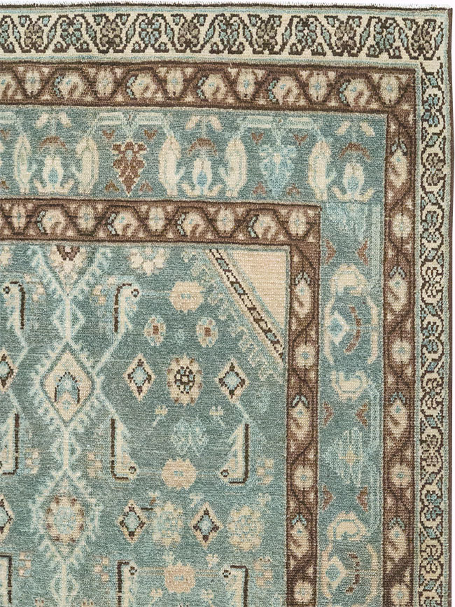 Vintage Persian Malayer Throw Rug, No.32792 - Galerie Shabab