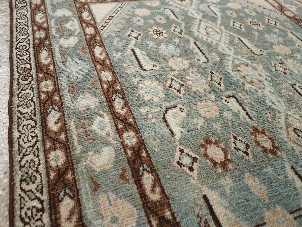 Vintage Persian Malayer Throw Rug, No.32792 - Galerie Shabab