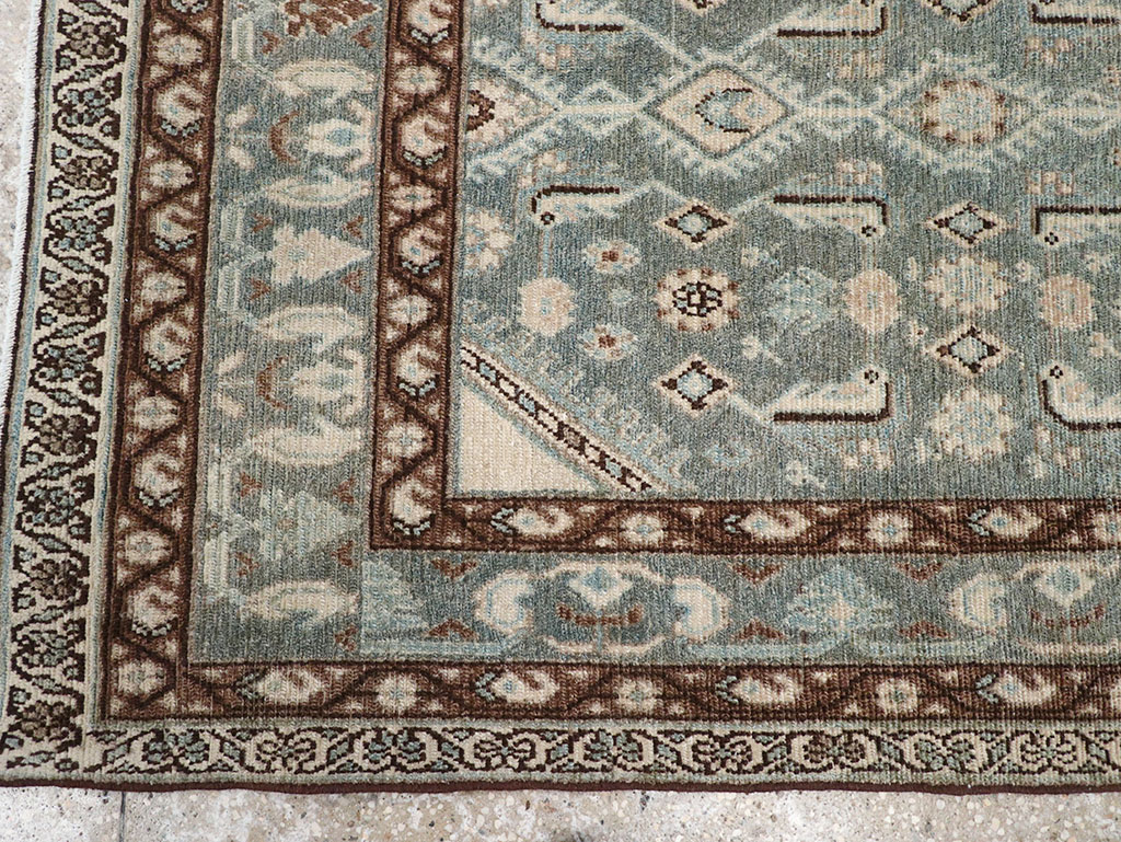 Vintage Persian Malayer Throw Rug, No.32792 - Galerie Shabab