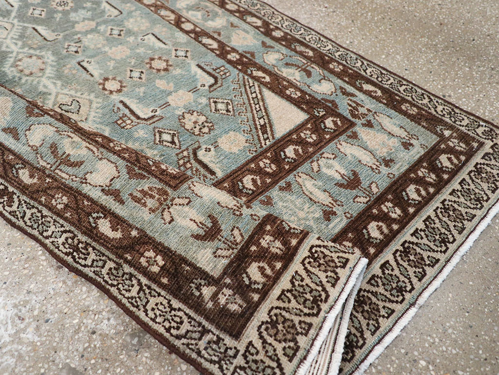 Vintage Persian Malayer Throw Rug, No.32792 - Galerie Shabab