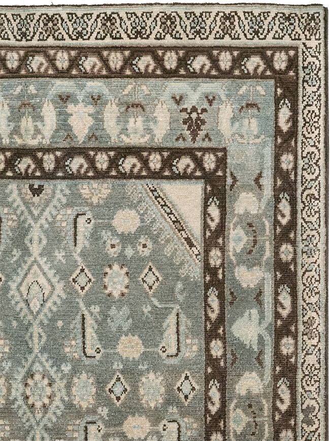 Vintage Persian Malayer Throw Rug, No.32794 - Galerie Shabab