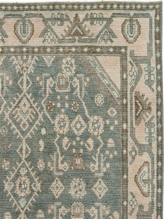 Vintage Persian Malayer Throw Rug, No.32795 - Galerie Shabab