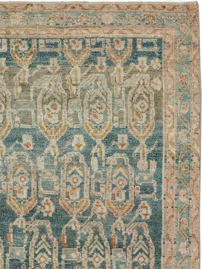 Vintage Persian Malayer Throw Rug, No.32796 - Galerie Shabab