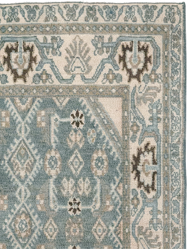 Vintage Persian Malayer Throw Rug, No.32797 - Galerie Shabab