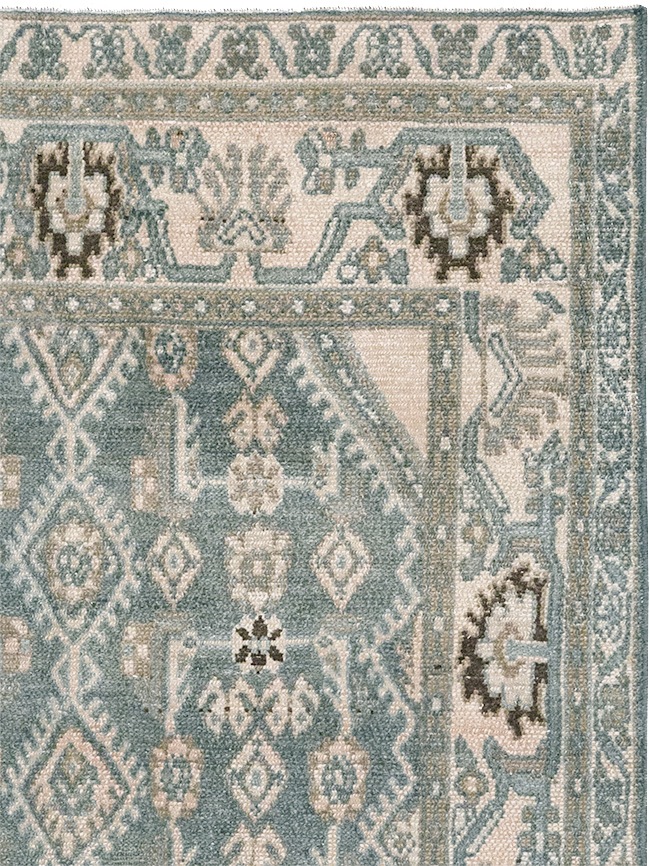 Vintage Persian Malayer Throw Rug, No.32797 - Galerie Shabab