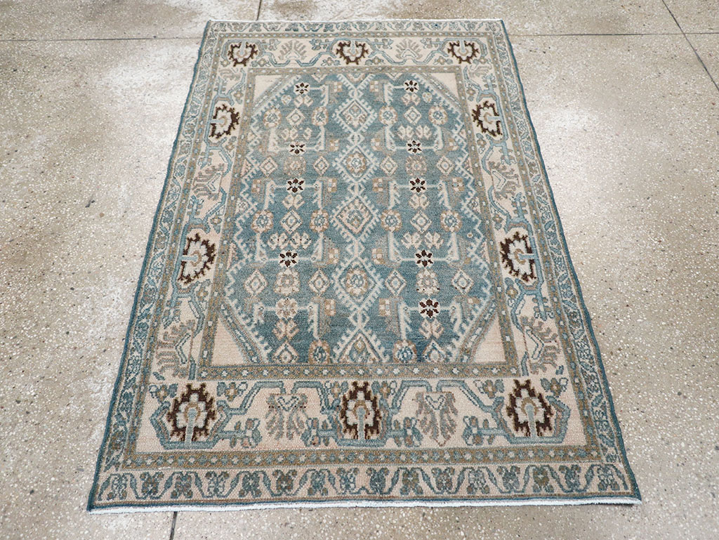 Vintage Persian Malayer Throw Rug, No.32797 - Galerie Shabab