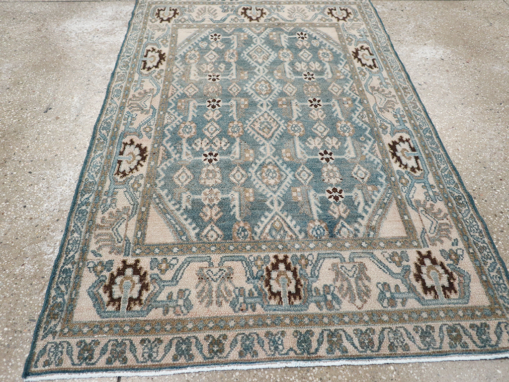 Vintage Persian Malayer Throw Rug, No.32797 - Galerie Shabab
