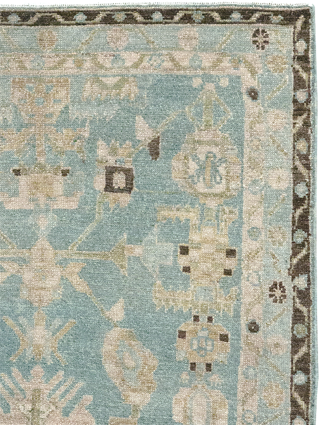 Vintage Persian Malayer Throw Rug, No.32799 - Galerie Shabab