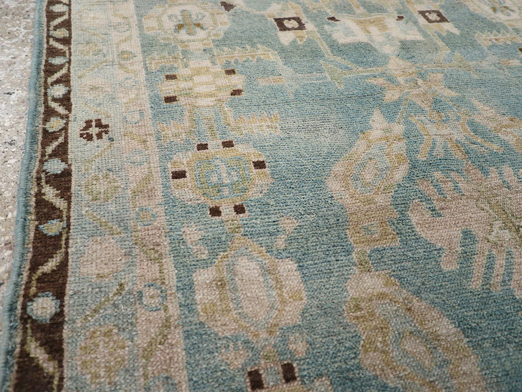 Vintage Persian Malayer Throw Rug, No.32799 - Galerie Shabab