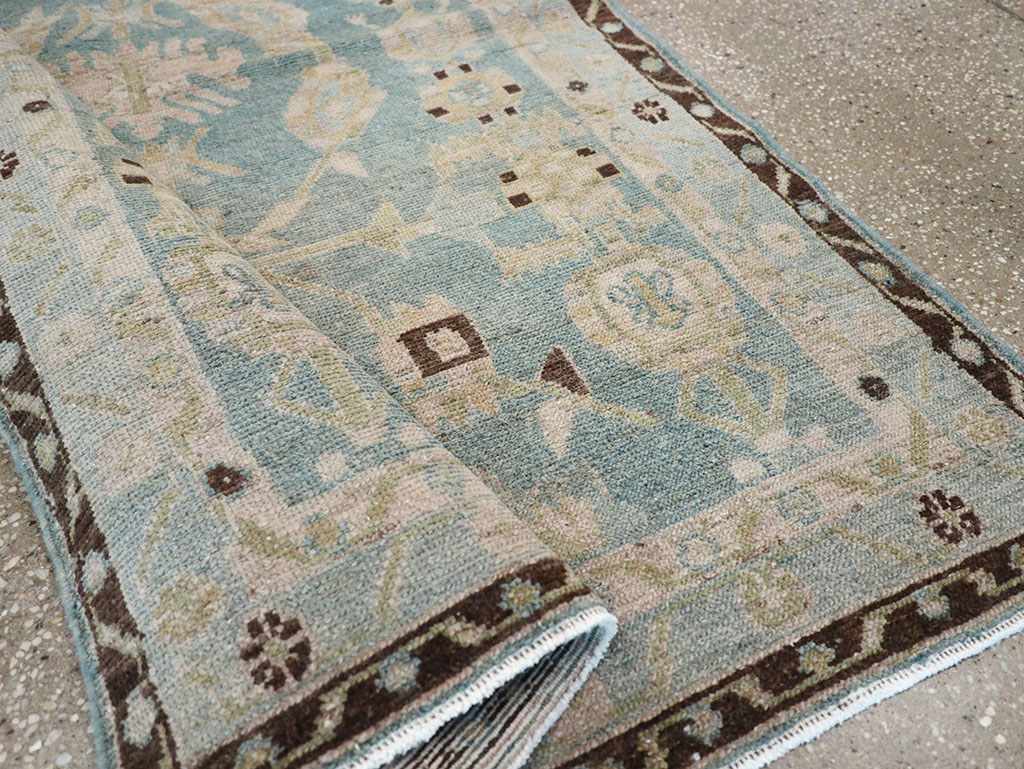 Vintage Persian Malayer Throw Rug, No.32799 - Galerie Shabab