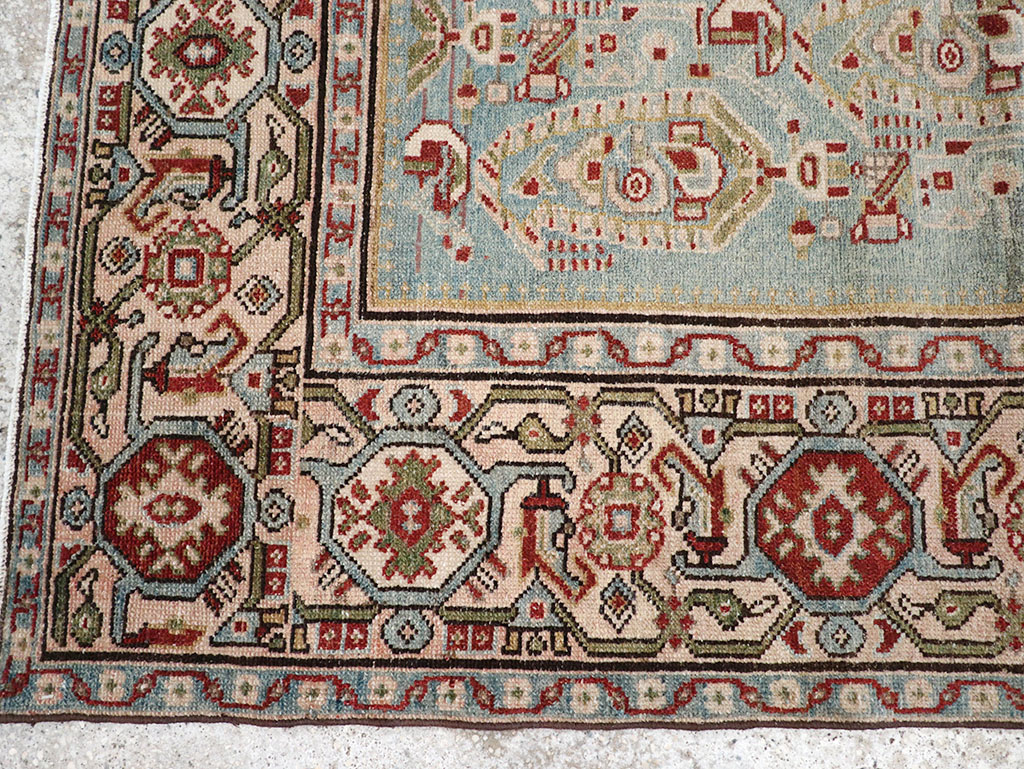 Vintage Persian Malayer Throw Rug, No.32800 - Galerie Shabab