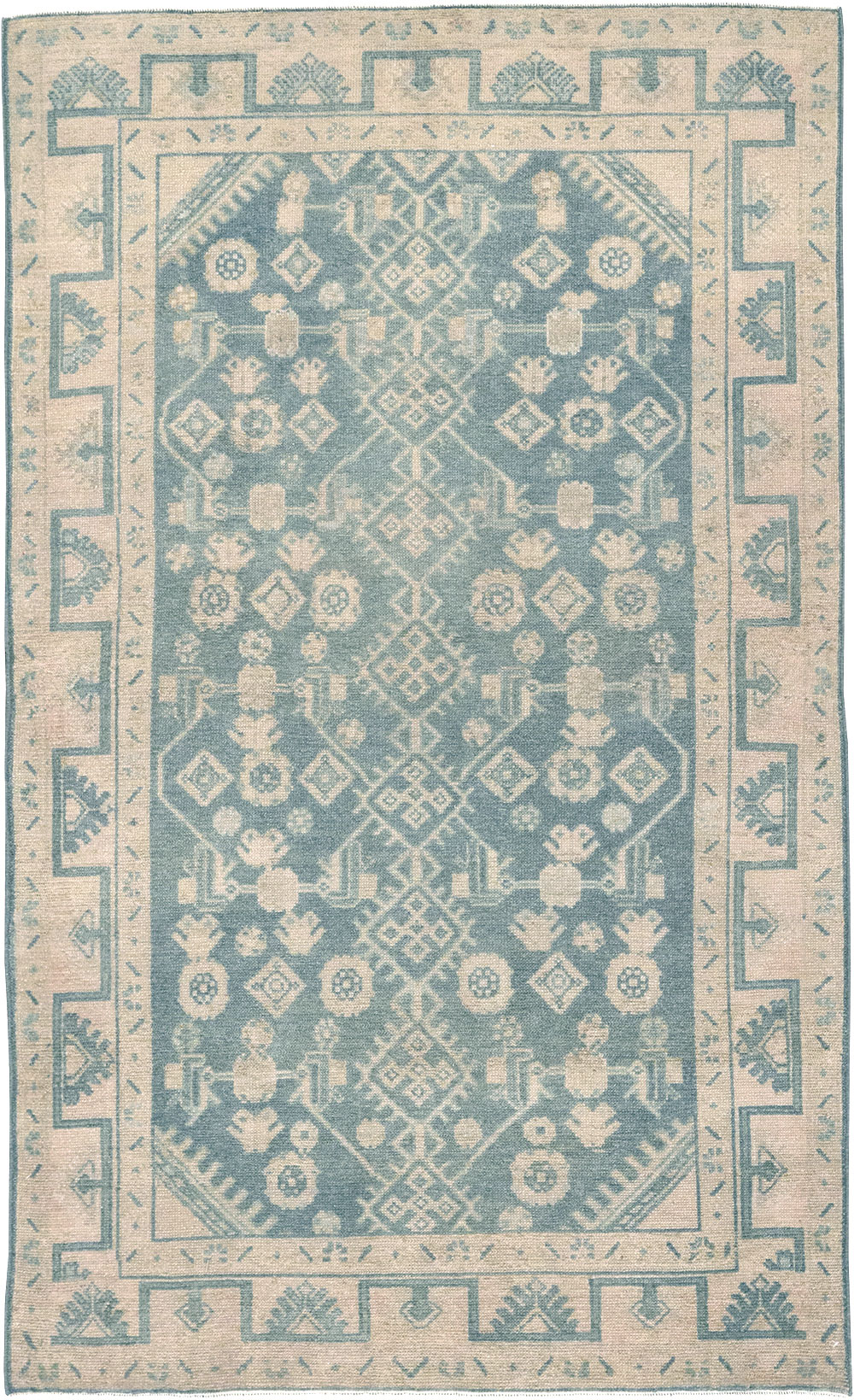 Vintage Persian Malayer Throw Rug, No.32801 - Galerie Shabab