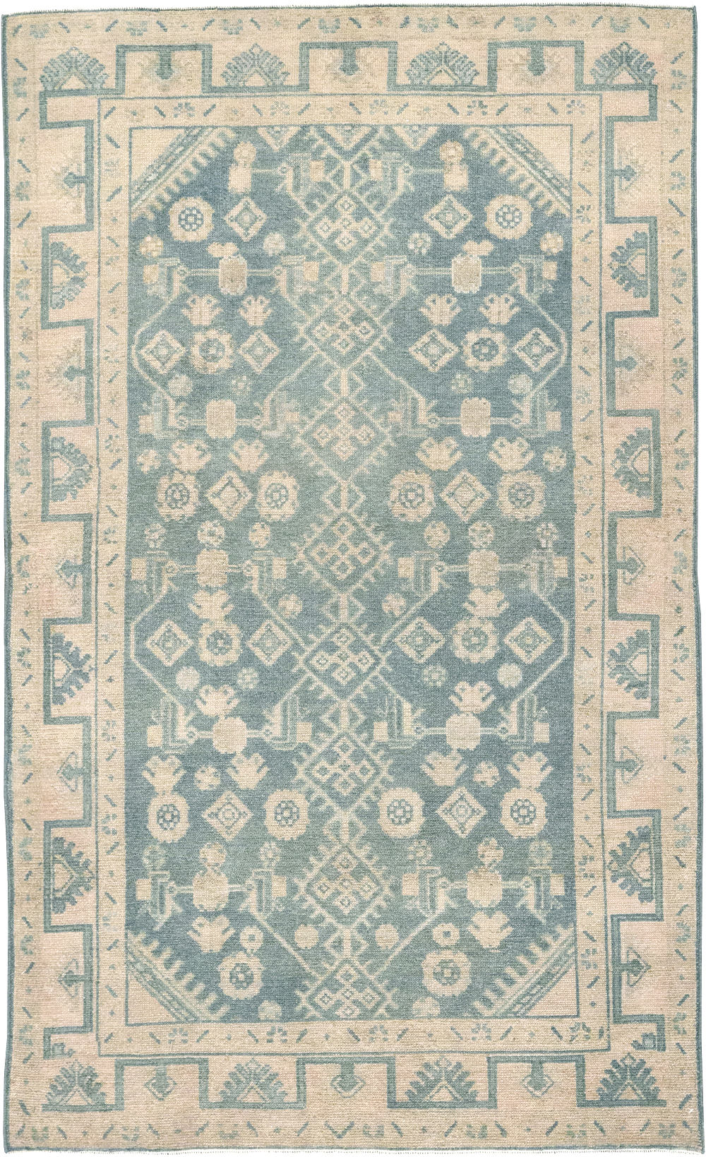 Vintage Persian Malayer Throw Rug, No.32801 - Galerie Shabab