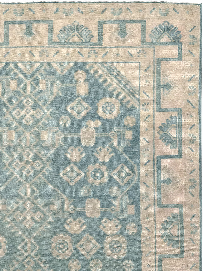 Vintage Persian Malayer Throw Rug, No.32801 - Galerie Shabab