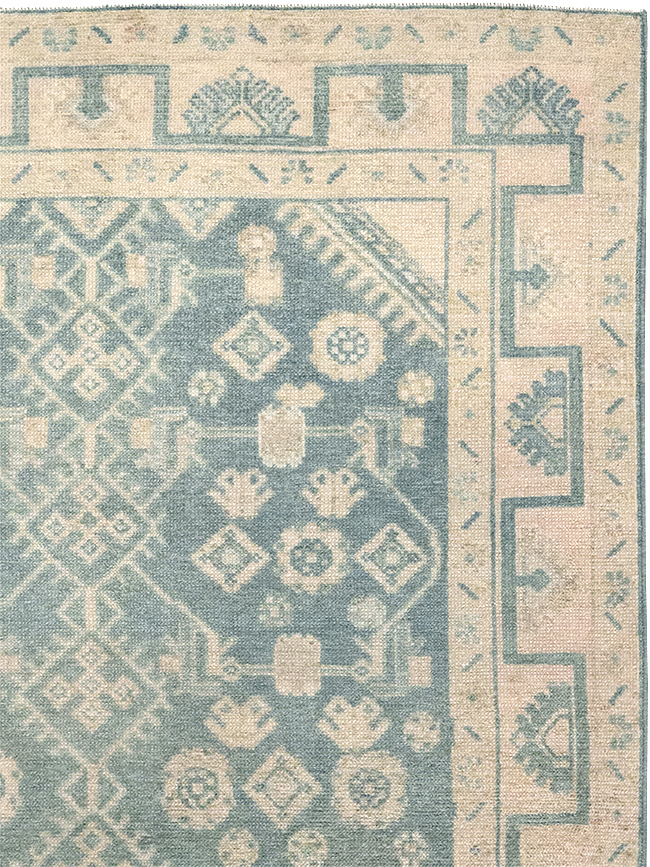 Vintage Persian Malayer Throw Rug, No.32801 - Galerie Shabab