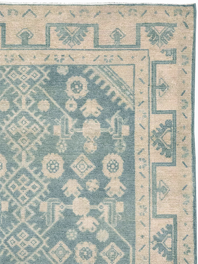 Vintage Persian Malayer Throw Rug, No.32801 - Galerie Shabab