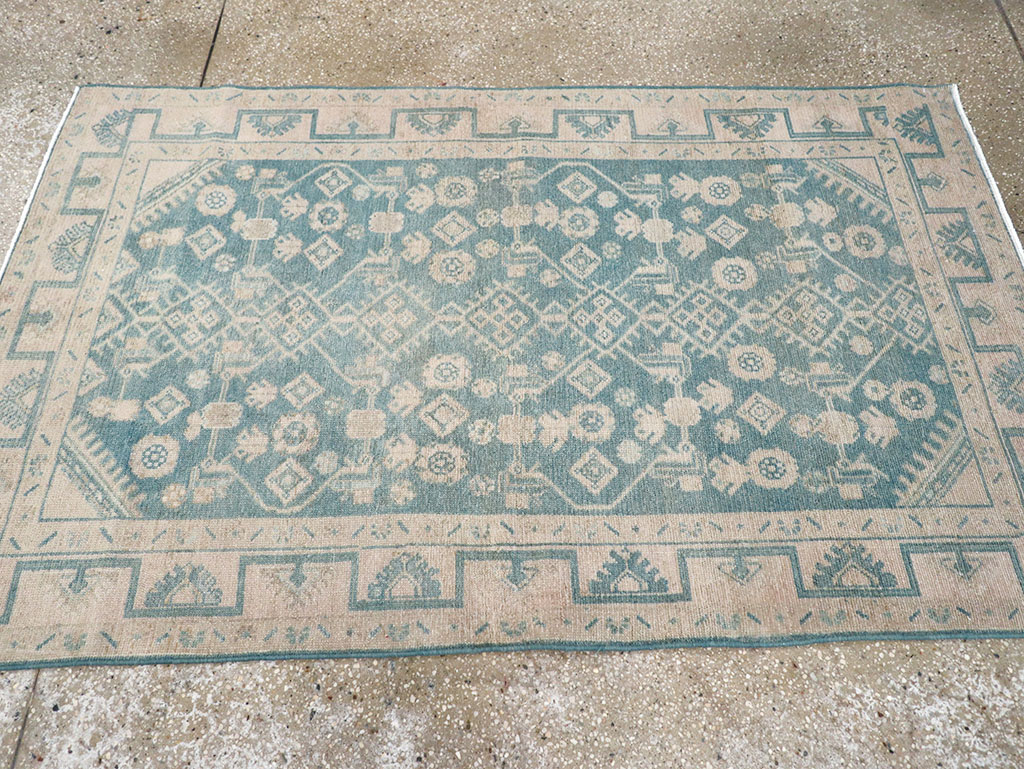Vintage Persian Malayer Throw Rug, No.32801 - Galerie Shabab