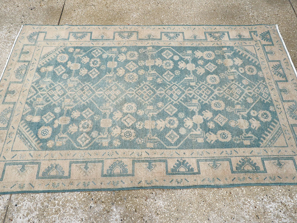 Vintage Persian Malayer Throw Rug, No.32801 - Galerie Shabab