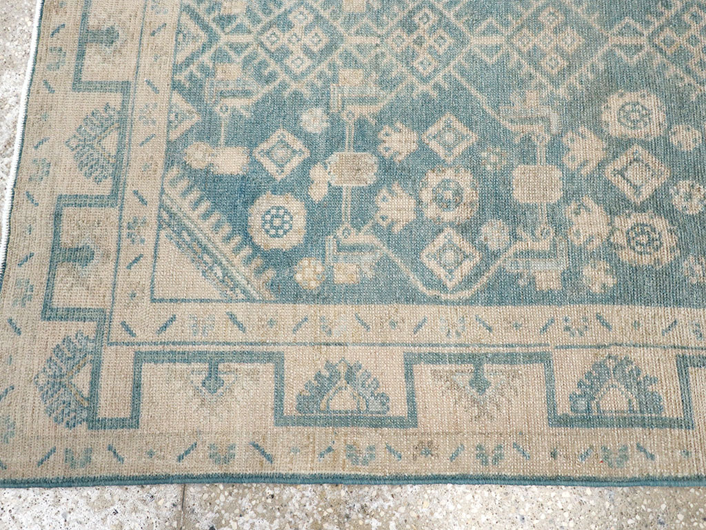 Vintage Persian Malayer Throw Rug, No.32801 - Galerie Shabab