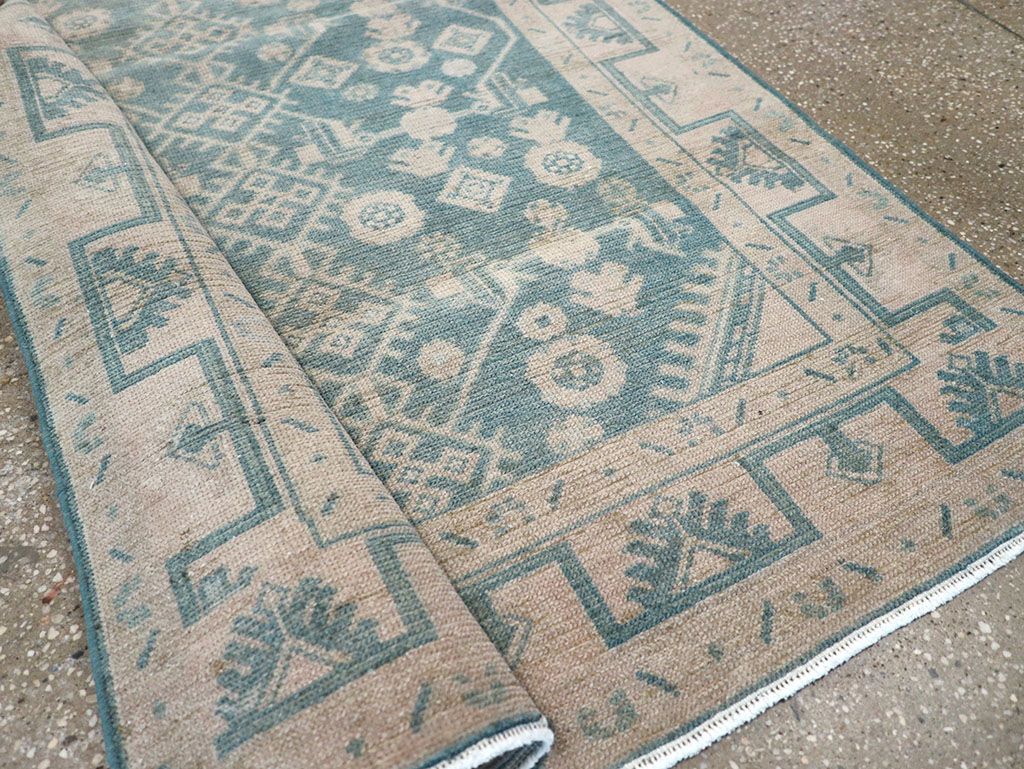 Vintage Persian Malayer Throw Rug, No.32801 - Galerie Shabab